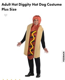 Halloween costume hot dog plus size