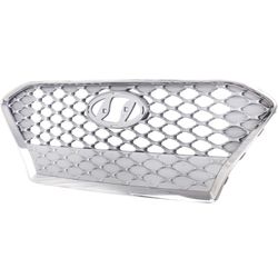 Chrome Front Grille Compatible with 2018-2021 Hyundai Kona Limited/Trend/Ultimate, ABS Replacement Bumper Grill for HY0-J9100  Brand Torci