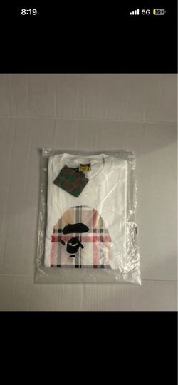 White bape tee