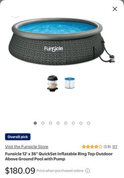 Quickset pool with filter