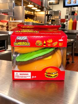 Squish Stretch Hamburger Toy