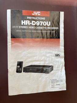 JVC HR-D970U OWNERS MANUAL