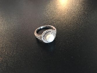 Pearl ring 925 silver
