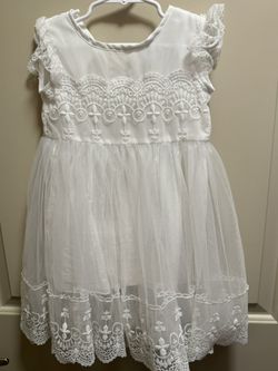 White Toddler Dress