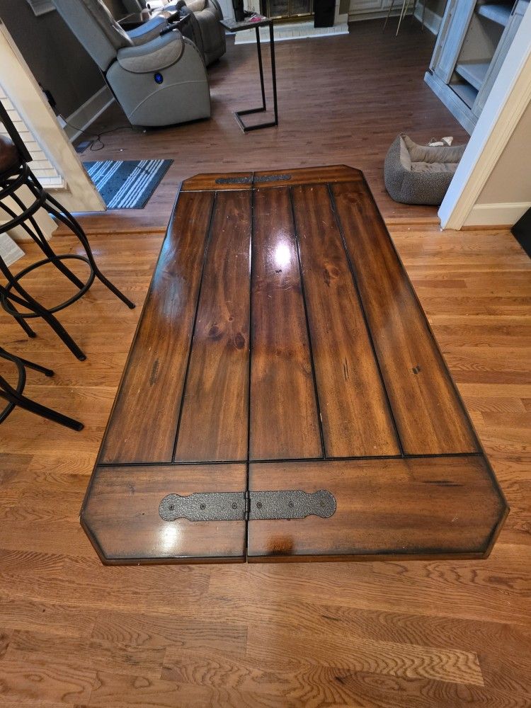 Coffee Table, And Table And Bar Chairs