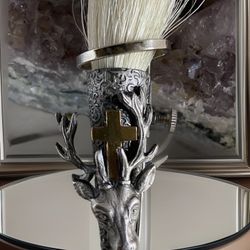 Vintage Scottish Deer Hair Brooch Pin Circa 1950’s