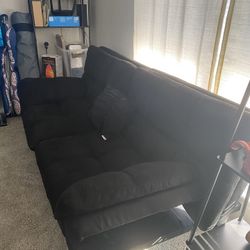 Walmart Brand Black Futon