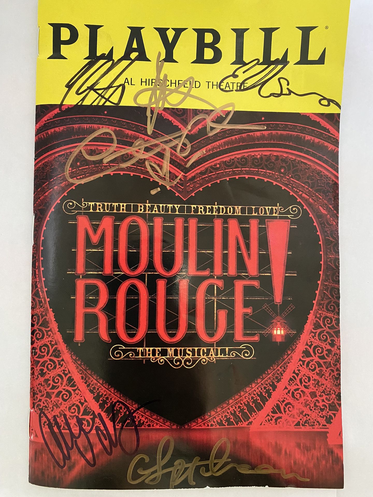 Moulin Rouge The Musical Signed Playbill