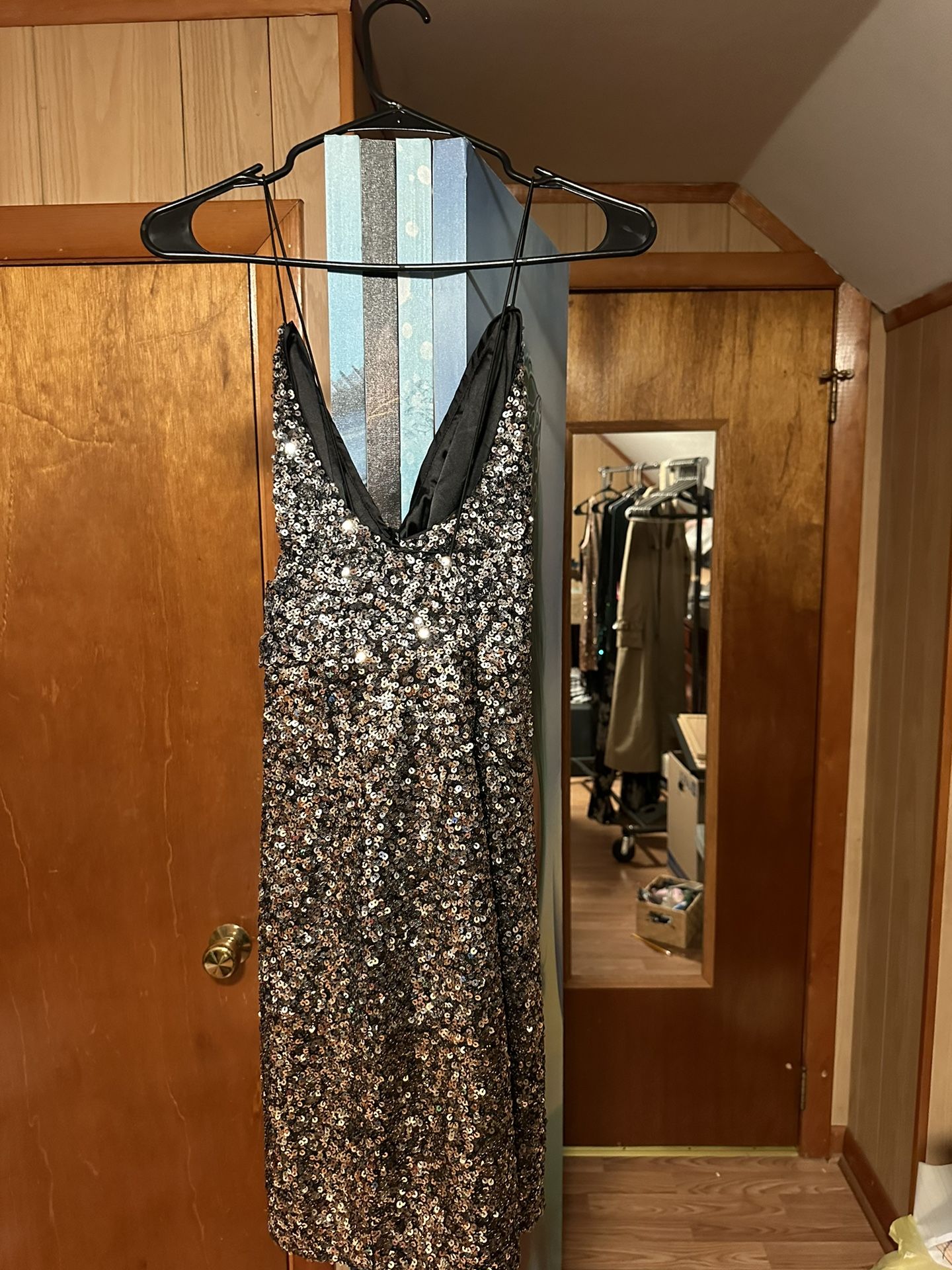 Bardot Sequin Sparkle Dress