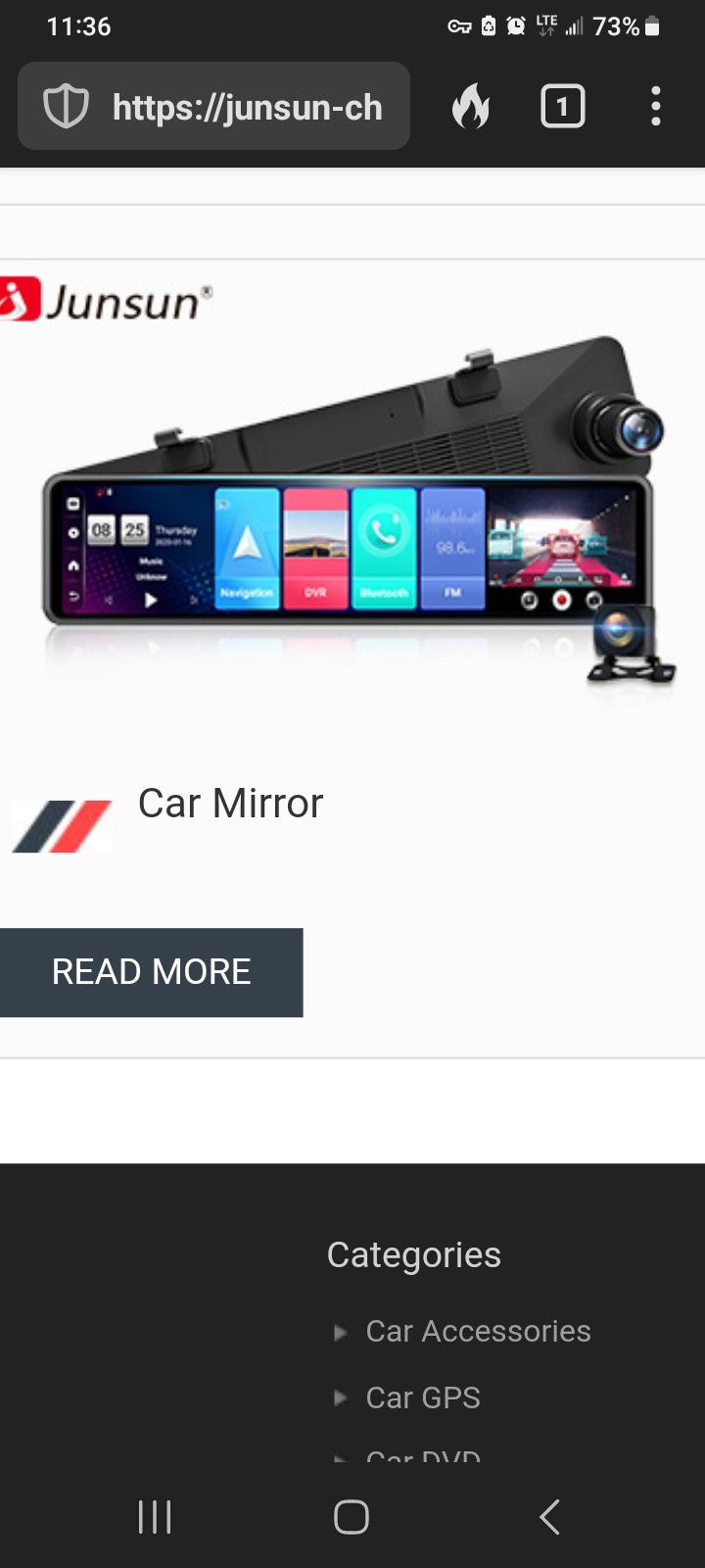 Rear View Mirror Camera