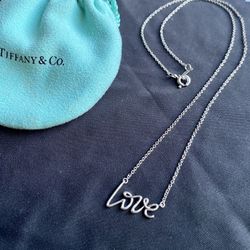 Tiffany Love Pendant Necklace