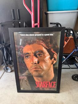 Scarface glass picture frame