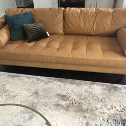 Leather Couch/ Sofa