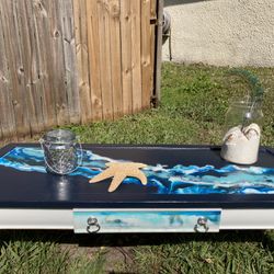 Pretty Long Coffee Table Mersman Navy Blue 