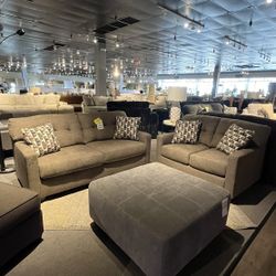 Brown Sofa And Loveseat