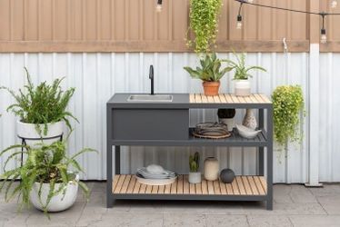 BRAND NEW Kitchen Black Made of Die-cast Aluminum, Ideal Set for Outdoor