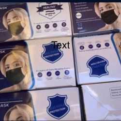 Black Face Masks 50 Ct $5