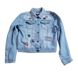 Disney Finding Nemo Denim Jacket Go With  Flow Dory Pixar Forever 21 SZ XL