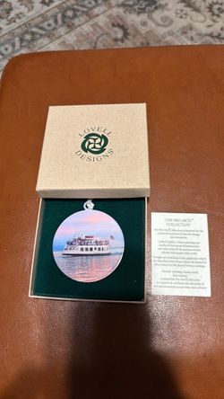 Vintage Rare double sided Captive Cruises ornament porcelain