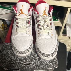 Jordan 3 Cardinal Size 13 