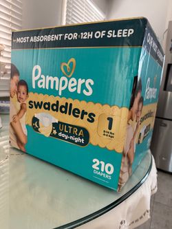 PAMPERS-210 DIAPERS. #1. BRAND NEW.