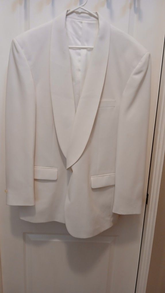 Tuxedo Jacket - White