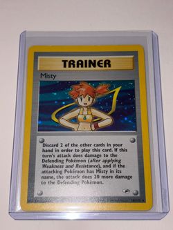 Pokémon Misty Trainer Holo Card 18/132