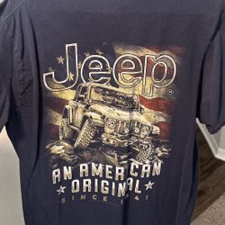 🛻 Jeep Graphic T-Shirt – Navy Blue, Men’s Large
