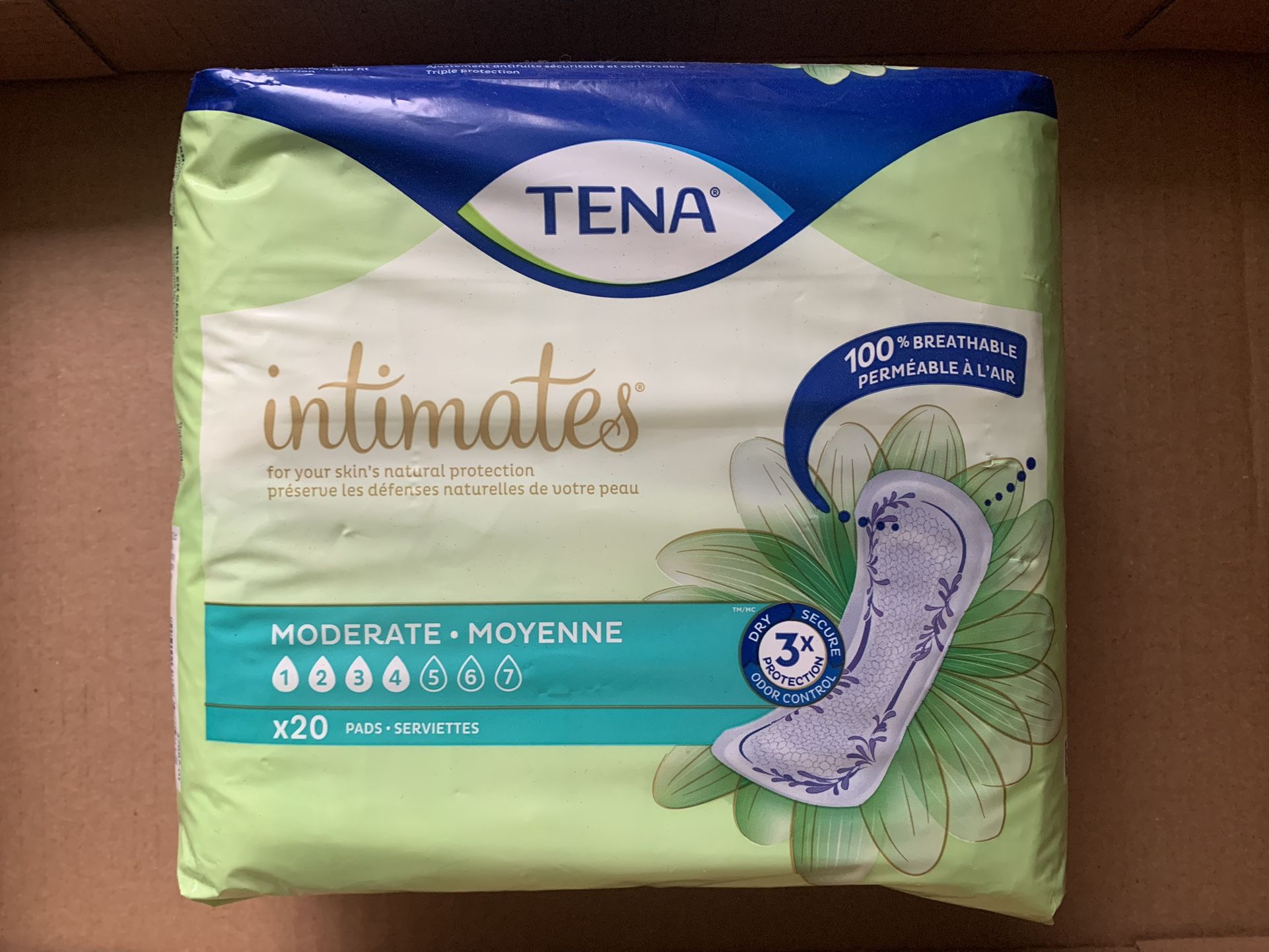 New Tena pads for women 20 count package
