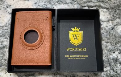 AirTag and Smart Wallet for AirTag, Pop-up Wallet Slim Minimalist Compatible with Apple Air Tag Holder,Genuine Leather RFID Blocking| 9-14 Card