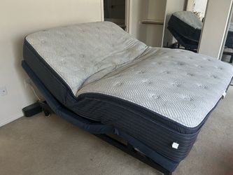 Queen bed with frame