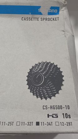 Shimano Deore M6000 CS-HG500 Cassette - 10 Speed, 11-34t, Silver(NEW OPEN BOX)