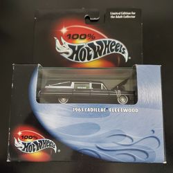 Ultra Rare 100% Hotwheels 1963 Cadillac Fleetwood Diecast