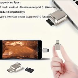 Memory Card Reader USB 3.0 Type-C To Micro Min Sd 