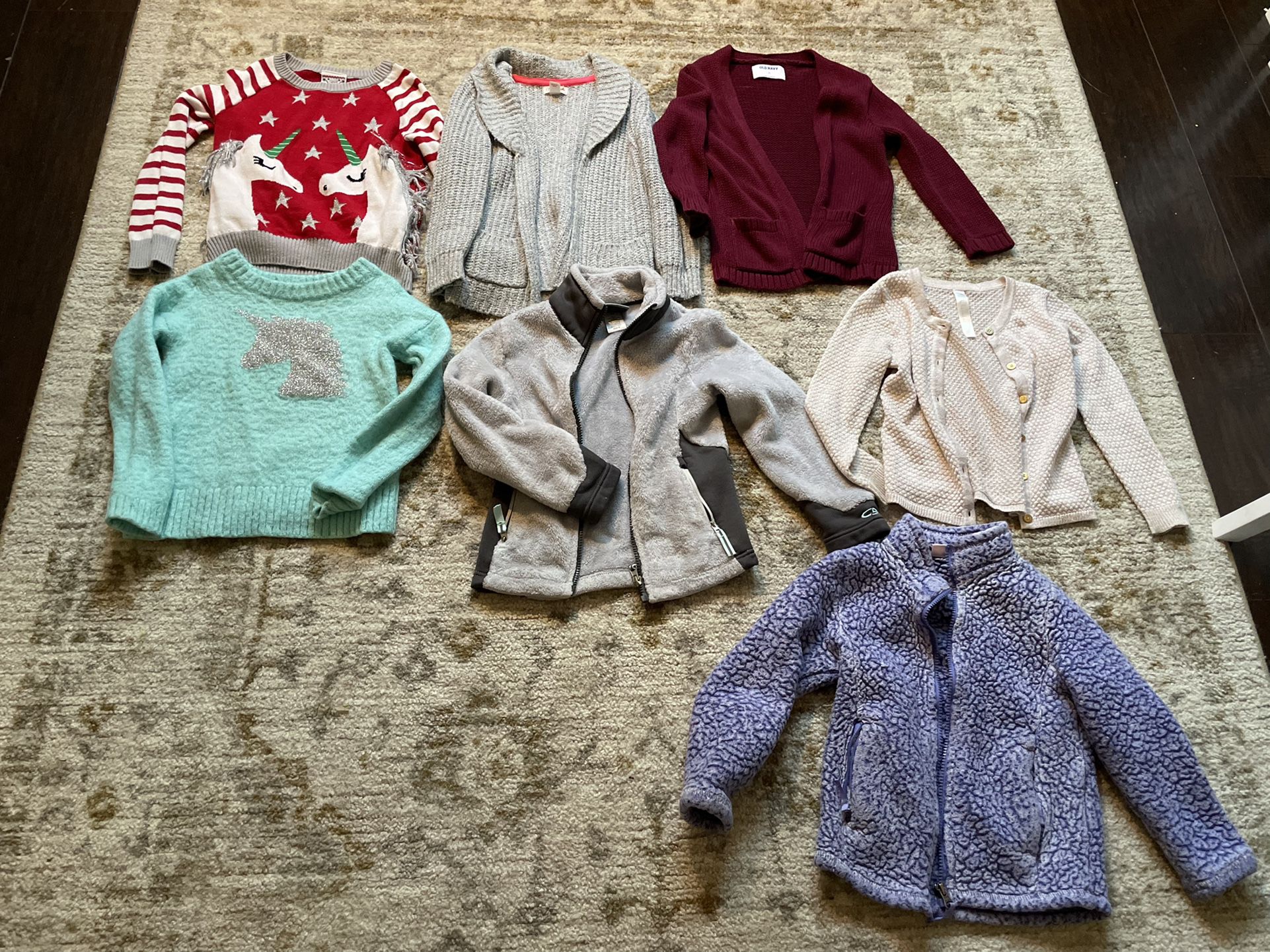 Girls Toddler Size 4-5 Cardigans And Sweaters 