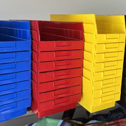 Uline Plastic Storage Bins - 30 Qty