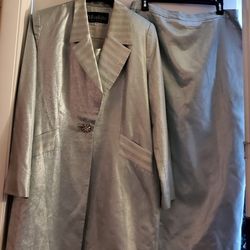 Mashita Couture Pretty Aquamarine Set - Jacket/Skirt - 14