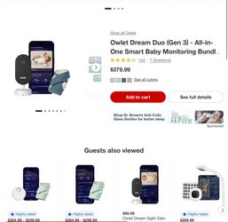 Owlet never used brand new with box charger everything still in packaging like at the store