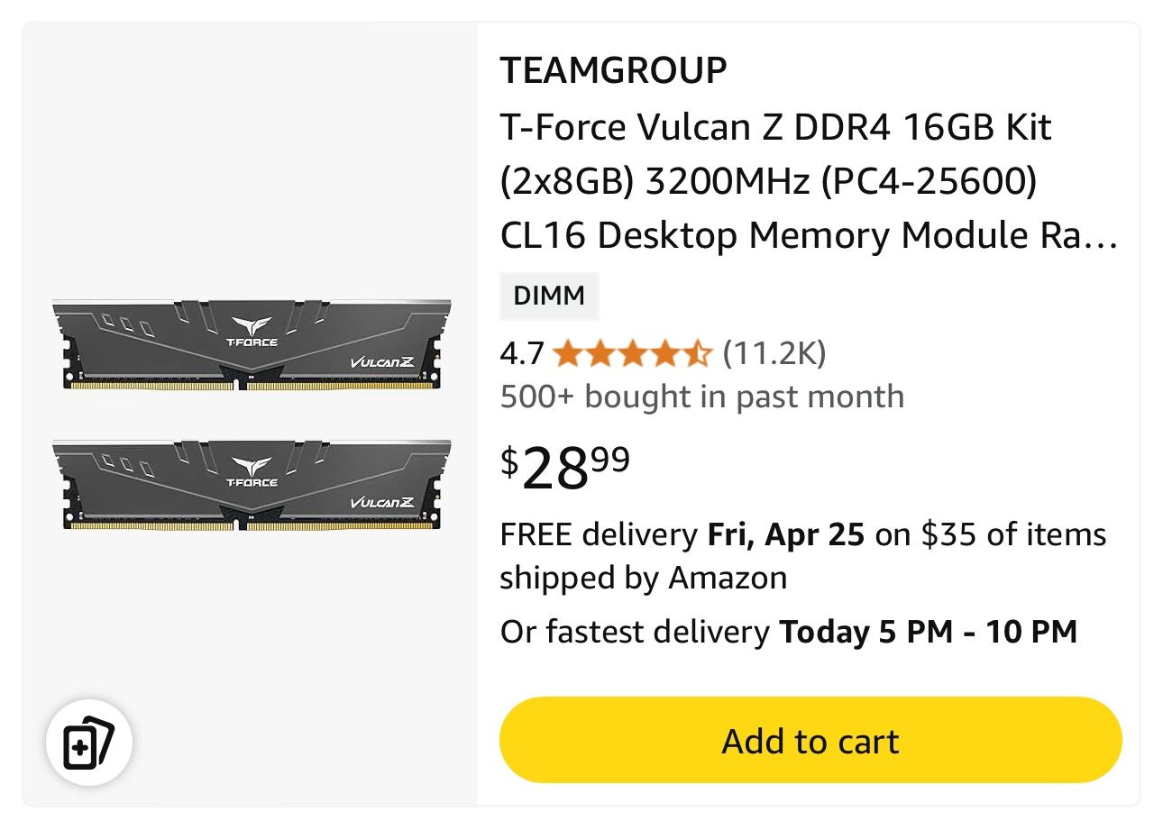 16 Gig Ram