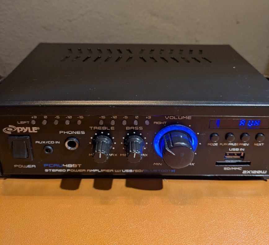 Pyle Pcau48bt Stereo Power Amplifier