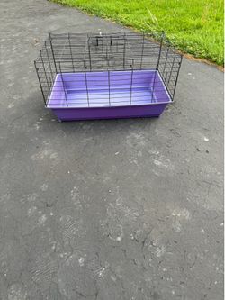 PET LODGE® PLASTIC BOTTOM RABBIT CAGE , EASY TO CLEAN PULL OUT FLOOR
