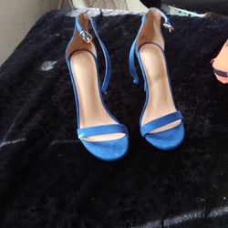 Blue Women Heels
