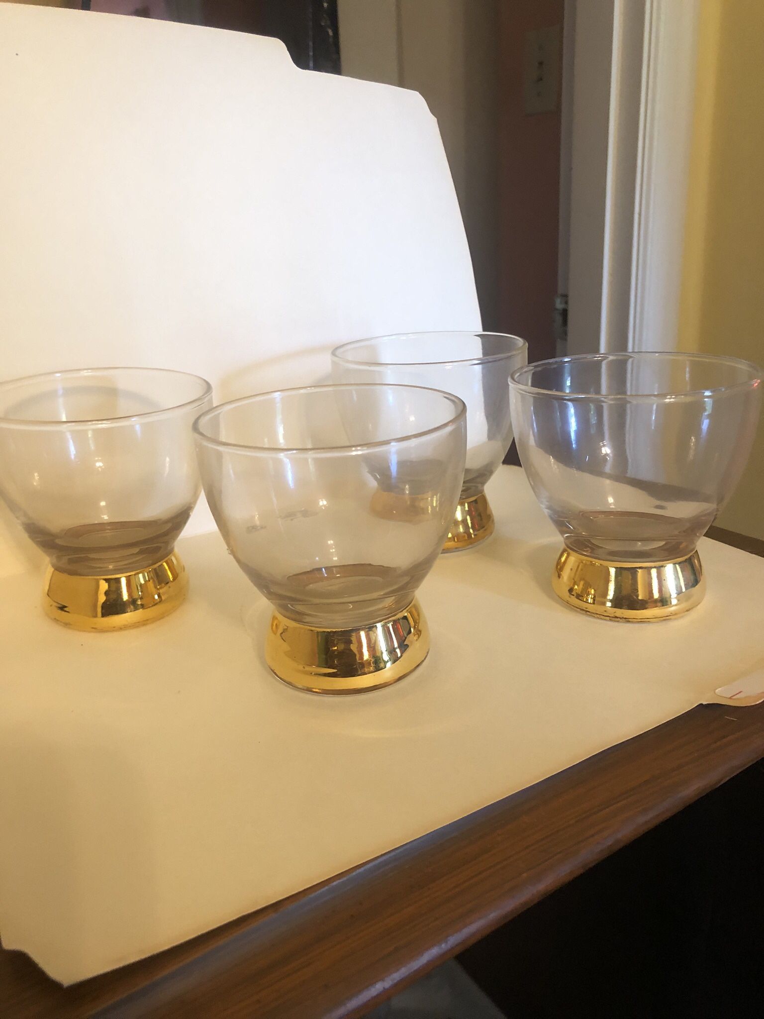 Gold Plated Glass Set