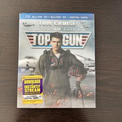 Top Gun Limited Edition 3D Blu-ray, Blu-ray & DVD Movies w/ Slipcover
