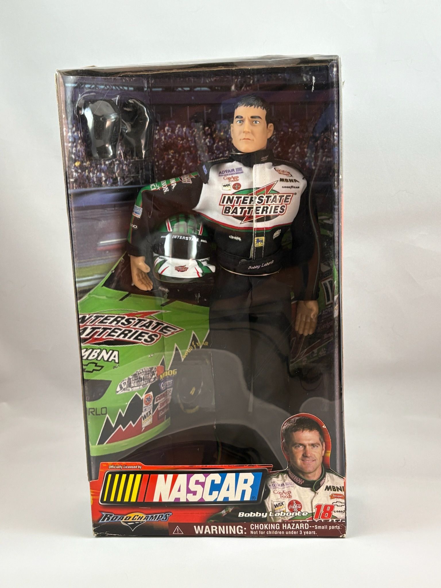 π₯ Bobby Labonte NASCAR Action Figure β Road Champs (NIB, Collectible)