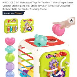 Learning Toy For Toddlers 7 In 1 Shape Sorter 