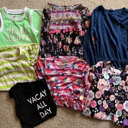 Girl’s FabKids & LuLaRoe dresses sizes 6-8. $5 ea or $28 for all 