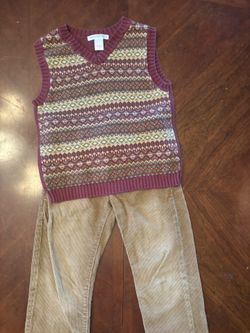 Boys Corduroy Pants/vest