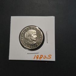 1980s Susan B Anthony Dollar Coin 