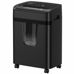 Brand New Bonsaii 12 Sheet Paper Shredder for Home Office, Heavy Duty Cross Cut Shredder with 5.5 Gal Pullout Bin, Home Shredder for CDs/Credit Card/D